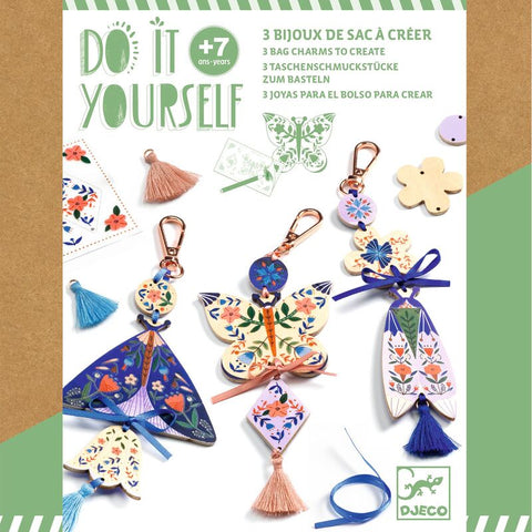 Do It Yourself Butterflies Bag Charms