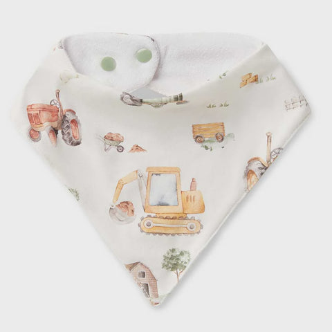 Dribble Bib - Diggers & Tractors