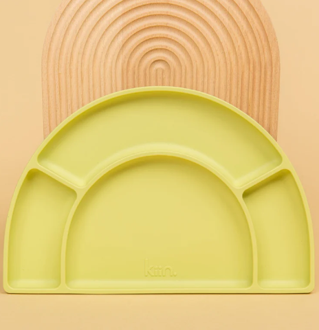 Silicone Divided Plate - Apple