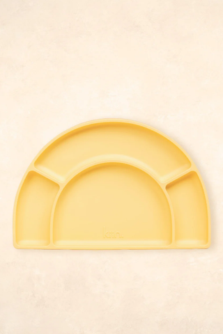 Silicone Divided Plate - Buttercup