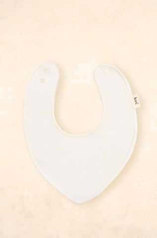 Bamboo Cotton Dribble Bib - Ivory