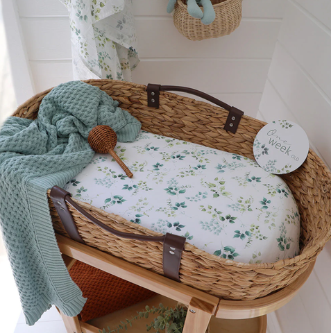 Bassinet Sheet/Change Pad Cover - Eden