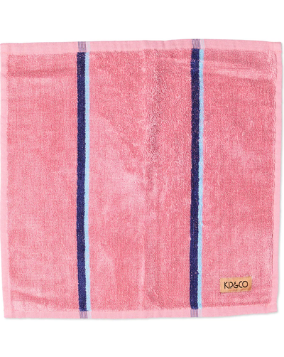 Blushing Stripe Bamboo Terry Face Washer