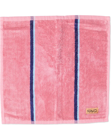 Blushing Stripe Bamboo Terry Face Washer