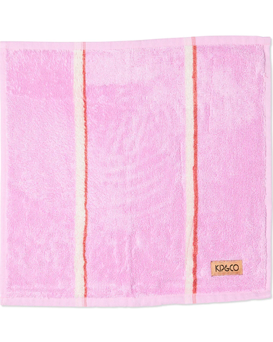 Lavender Field Stripe Bamboo Terry Face Washer