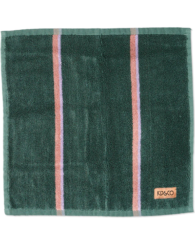 Wakame Crush Stripe Bamboo Terry Face Washer