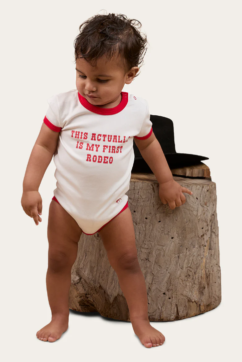 First Rodeo Babies Short Sleeve Romper