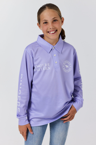 Signature Bull Kids Fishing Jersey - Lilac