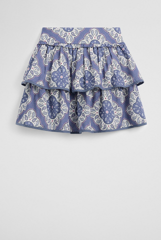 Country Road Paisley Flounce Skirt