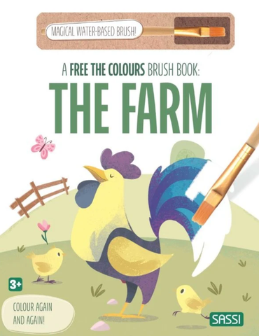 Free The Colours Reusable Paint Brush Book  - The Farm