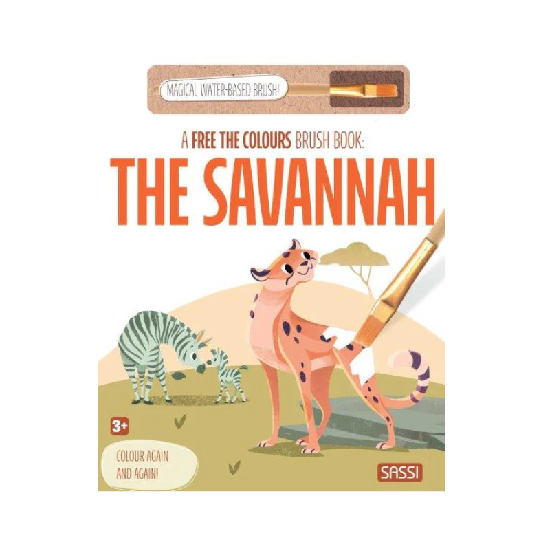Free The Colours Reusable Paint Brush Book - The Savannah