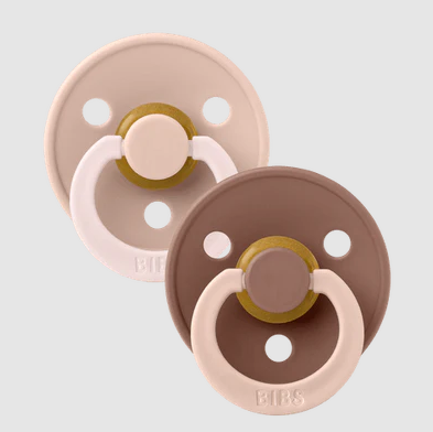 BIBS Fusion Colour Dummies 2 Pack - Blush / Woodchuck Size 1