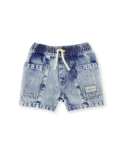 Noah Denim Pocket Shorts - Light Denim
