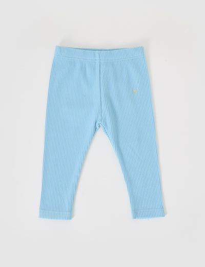 Bowie Rib Legging - Sky Blue