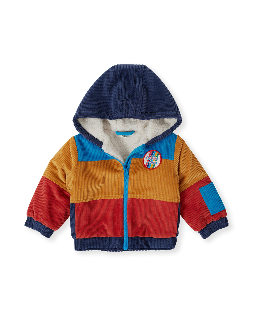 Retro Corduroy Colourblock Jacket