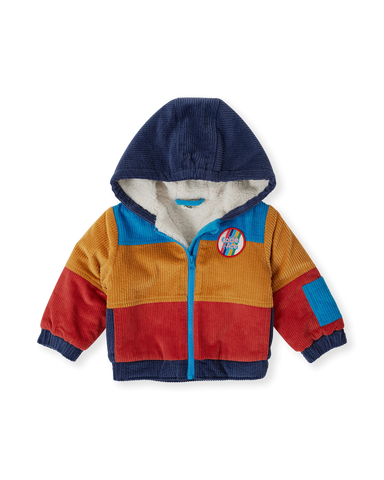 Retro Corduroy Colourblock Jacket