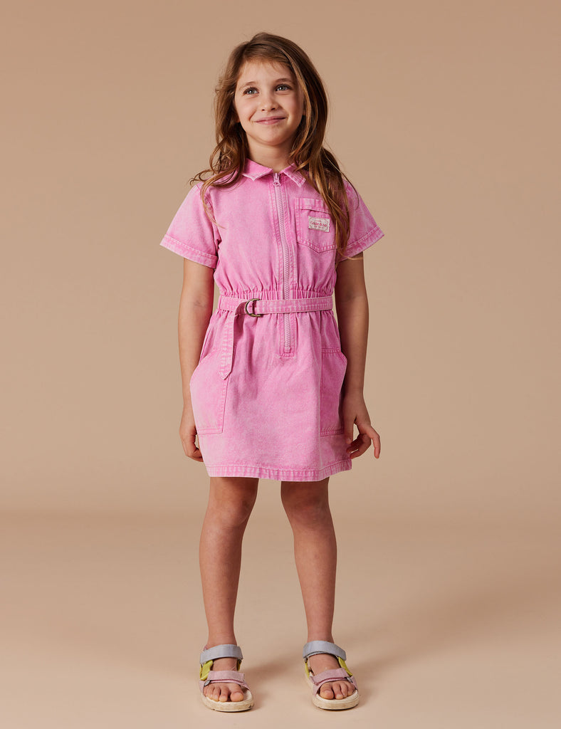 Piper Denim Belted Dress