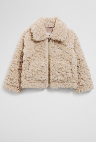 Country Road Shearling Jacket - Stone