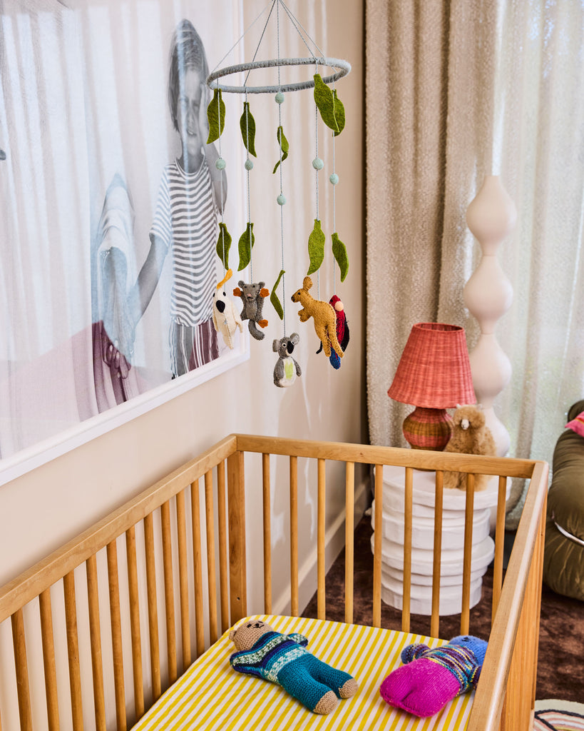 Australian Friends Felted Wool Mobile