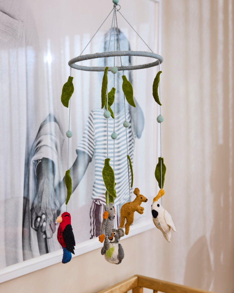 Australian Friends Felted Wool Mobile