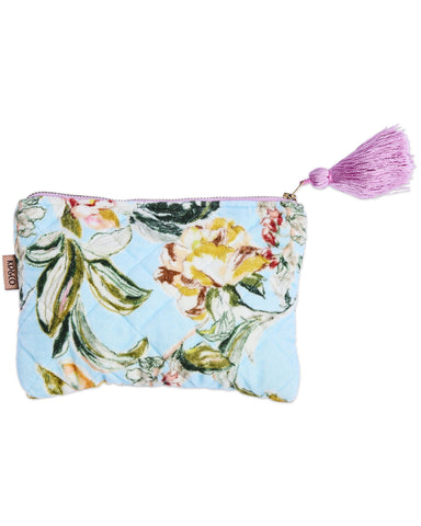 Somerset Blue Velvet Cosmetics Purse