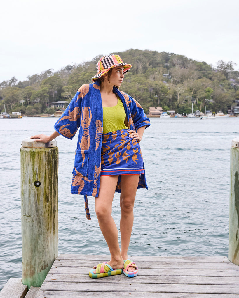 Sun Kissed Terry Mini Robe S/M