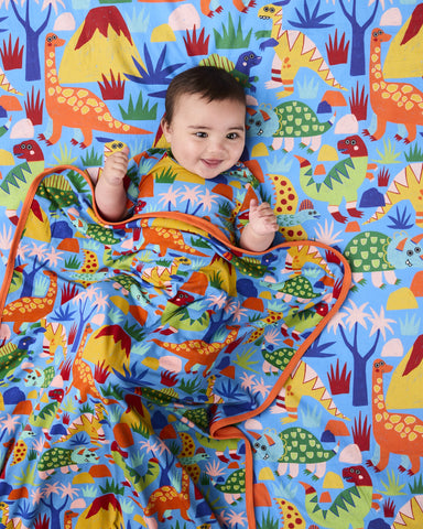 Dinosaur Roar Organic Cotton Snuggle Blanket
