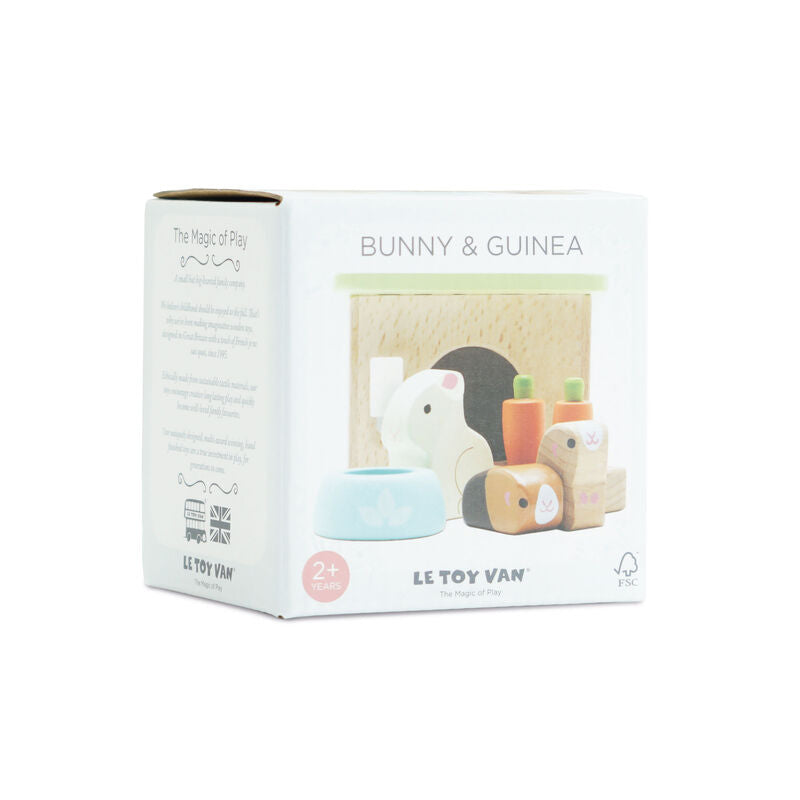 Bunny & Guinea Pet Animal Set - 5 Piece