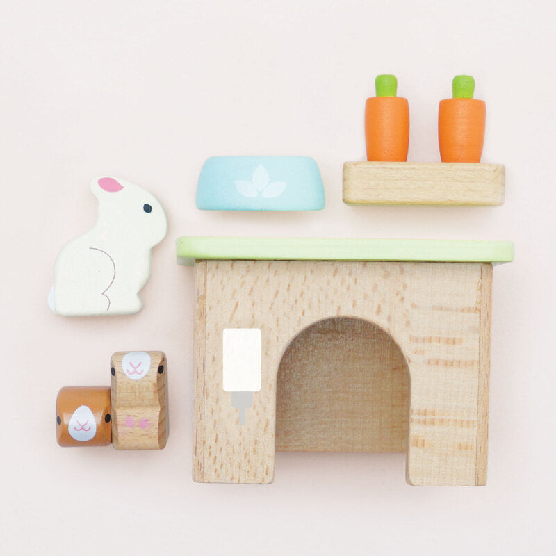 Bunny & Guinea Pet Animal Set - 5 Piece