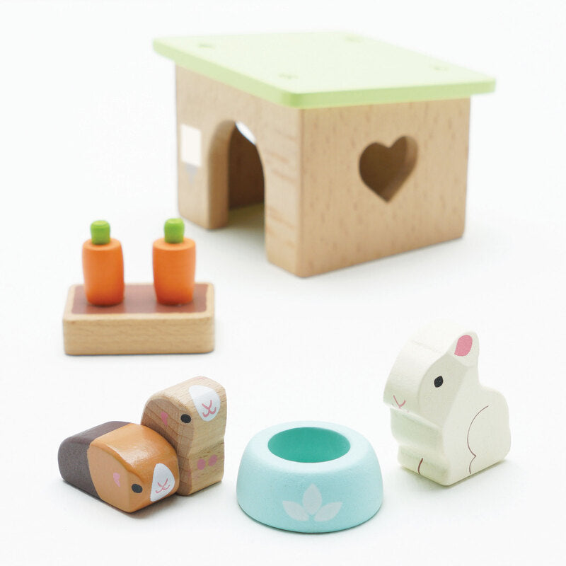 Bunny & Guinea Pet Animal Set - 5 Piece