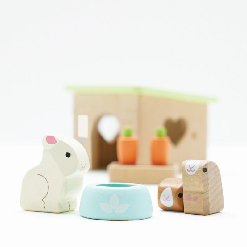 Bunny & Guinea Pet Animal Set - 5 Piece