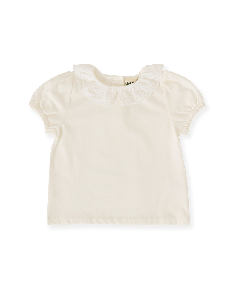 Laura Puff Sleeve Collar Top