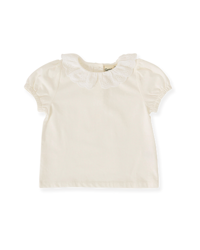 Laura Puff Sleeve Collar Top