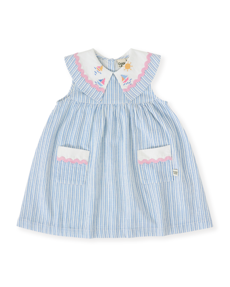 Sailor Stripe Lucy Collared Dress