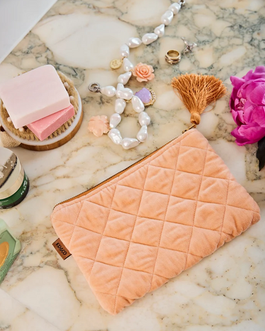 Melon Velvet Cosmetic Purse