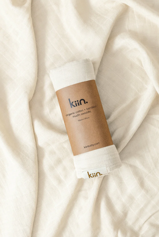 Organic Muslin Swaddle - Ivory