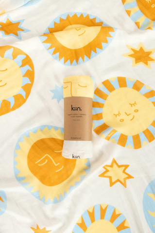 Organic Muslin Swaddle - Sunny Day (Limited Edition)