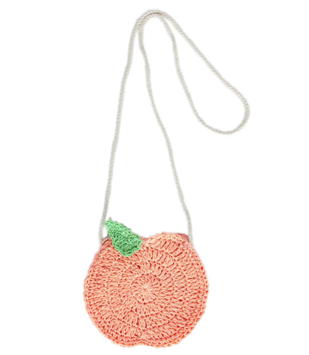 Peach Straw Bag