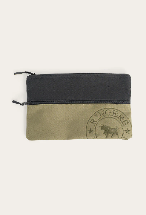 Spencer Pencil Case - Army / Black