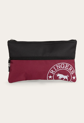 Spencer Pencil Case - Burgundy / Black