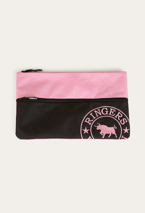 Spencer Pencil Case - Black / Pink