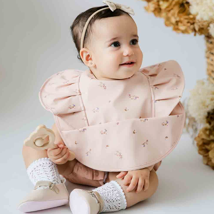 Snuggle Bib with Frill - Posy