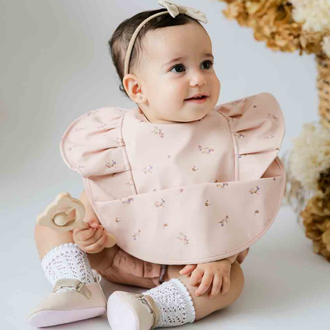 Snuggle Bib with Frill - Posy