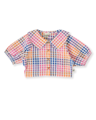 Rainbow Gingham Beatrice Blouse