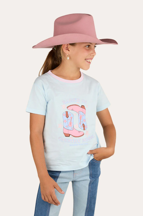 Raised On Country Music Classic Fit T-Shirt - Barley Blue