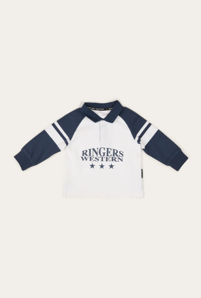 Ringers Mascot Babies Rugby Jersey - Navy / White