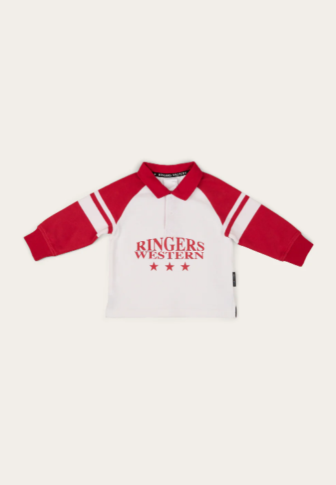 Ringers Mascot Babies Rugby Jersey - Red / White