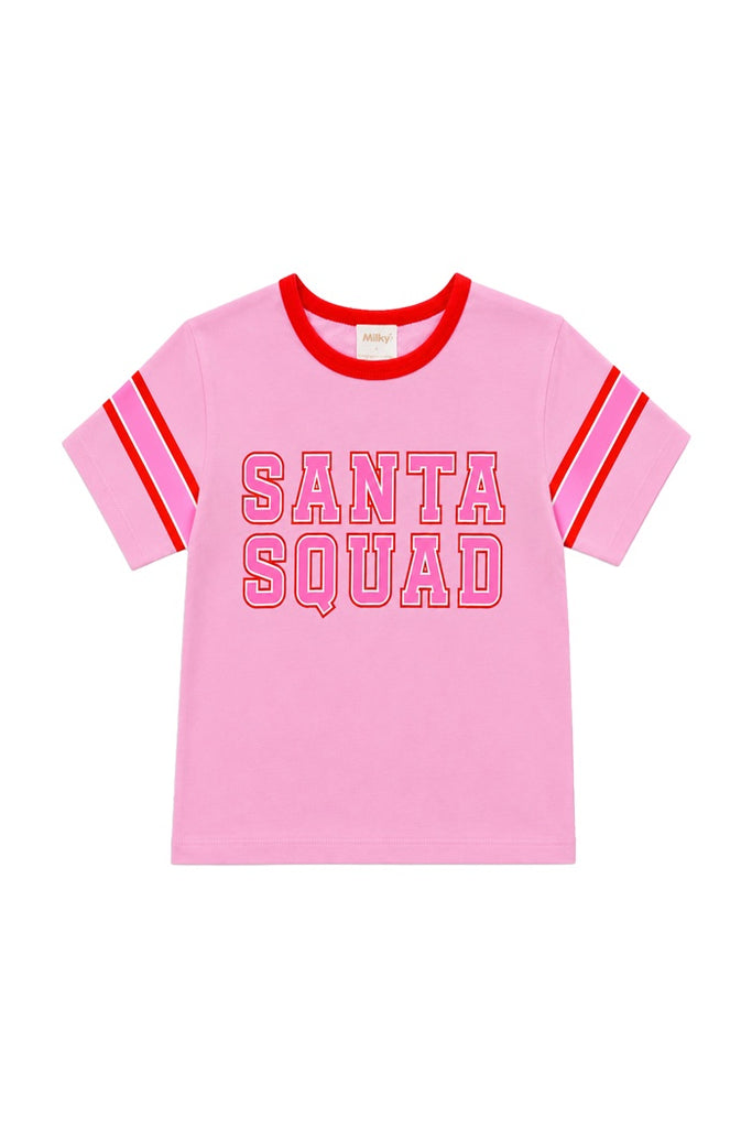 Santa Quad Tee - Pink