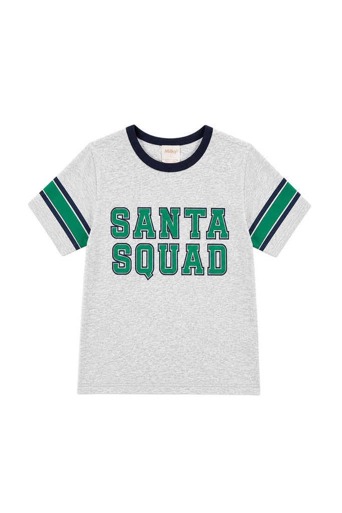 Santa Squad Tee - Silver Marle