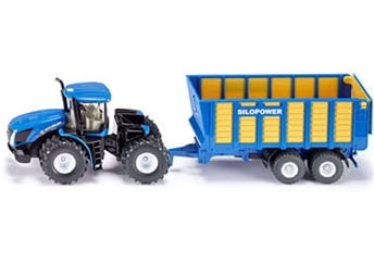 New Holland Knicklenker with Silage Trailer 1:50